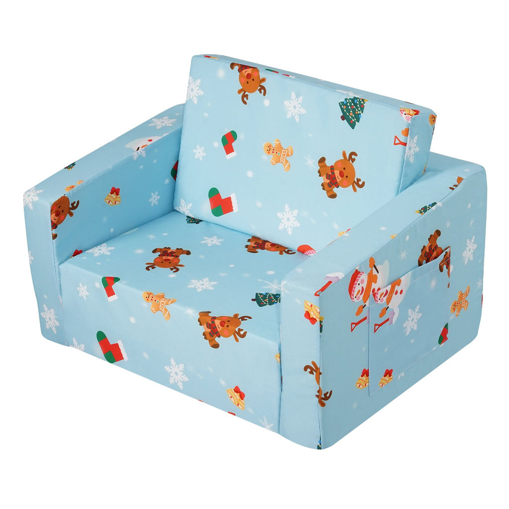 Vaikiška sofa-lova VEVOR FL-XY-3, 2-in-1 transformuojama