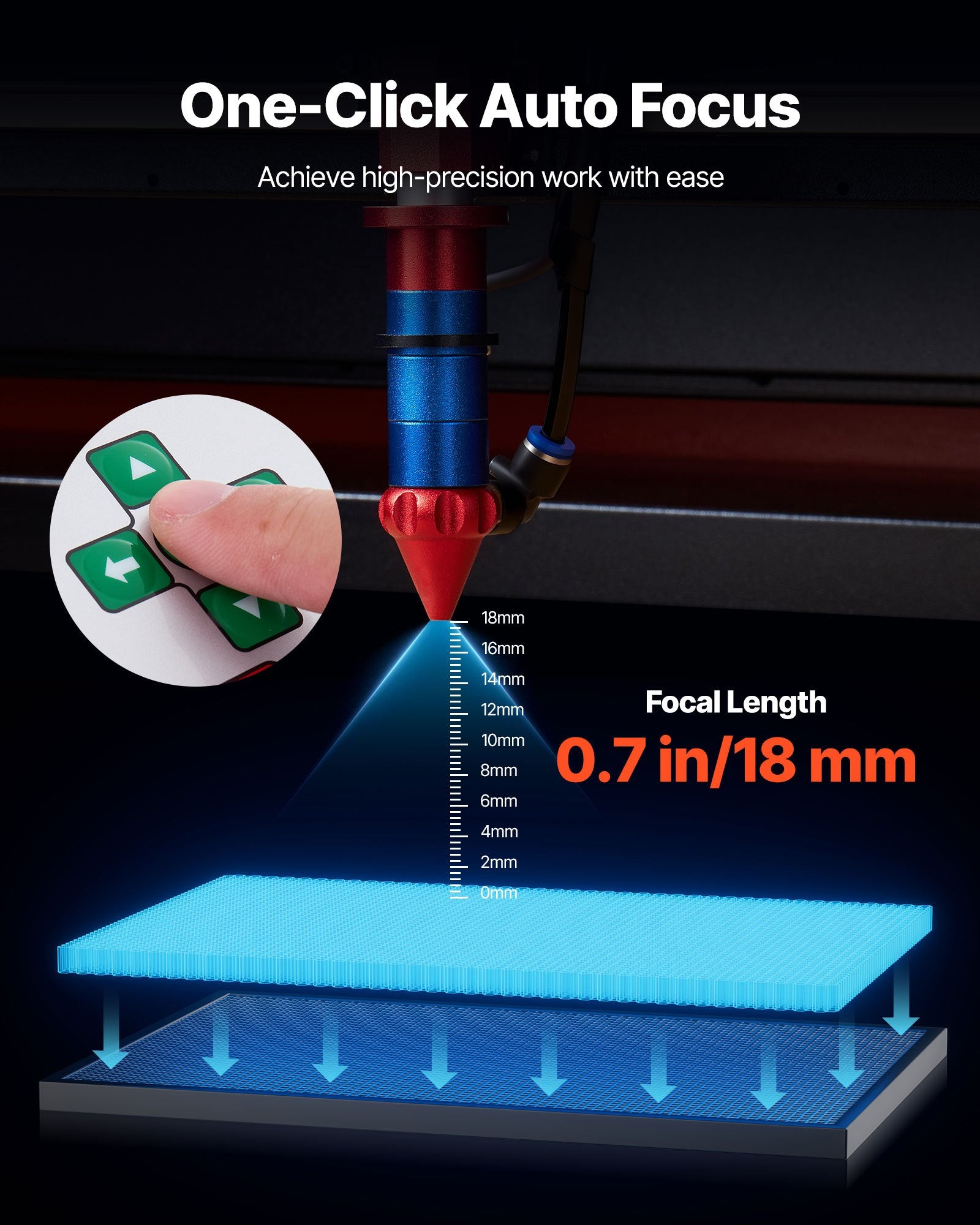 CO2 lazerinės graviravimo ir pjovimo staklės VEVOR SH-1490, 130W