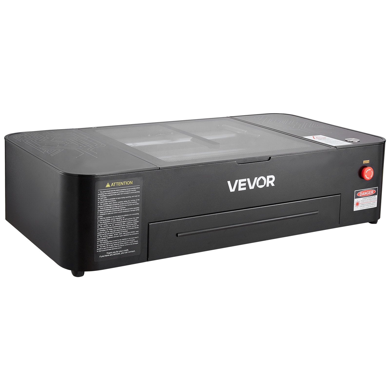 CO2 lazerinės graviravimo staklės VEVOR SH-530, 55W