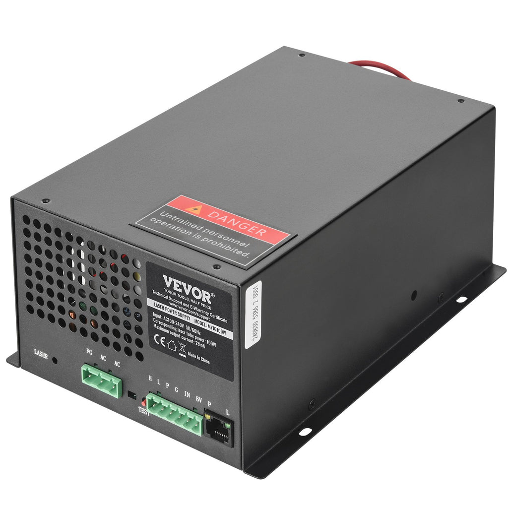 CO2 lazerio maitinimo šaltinis VEVOR MYJG100W, 100 W