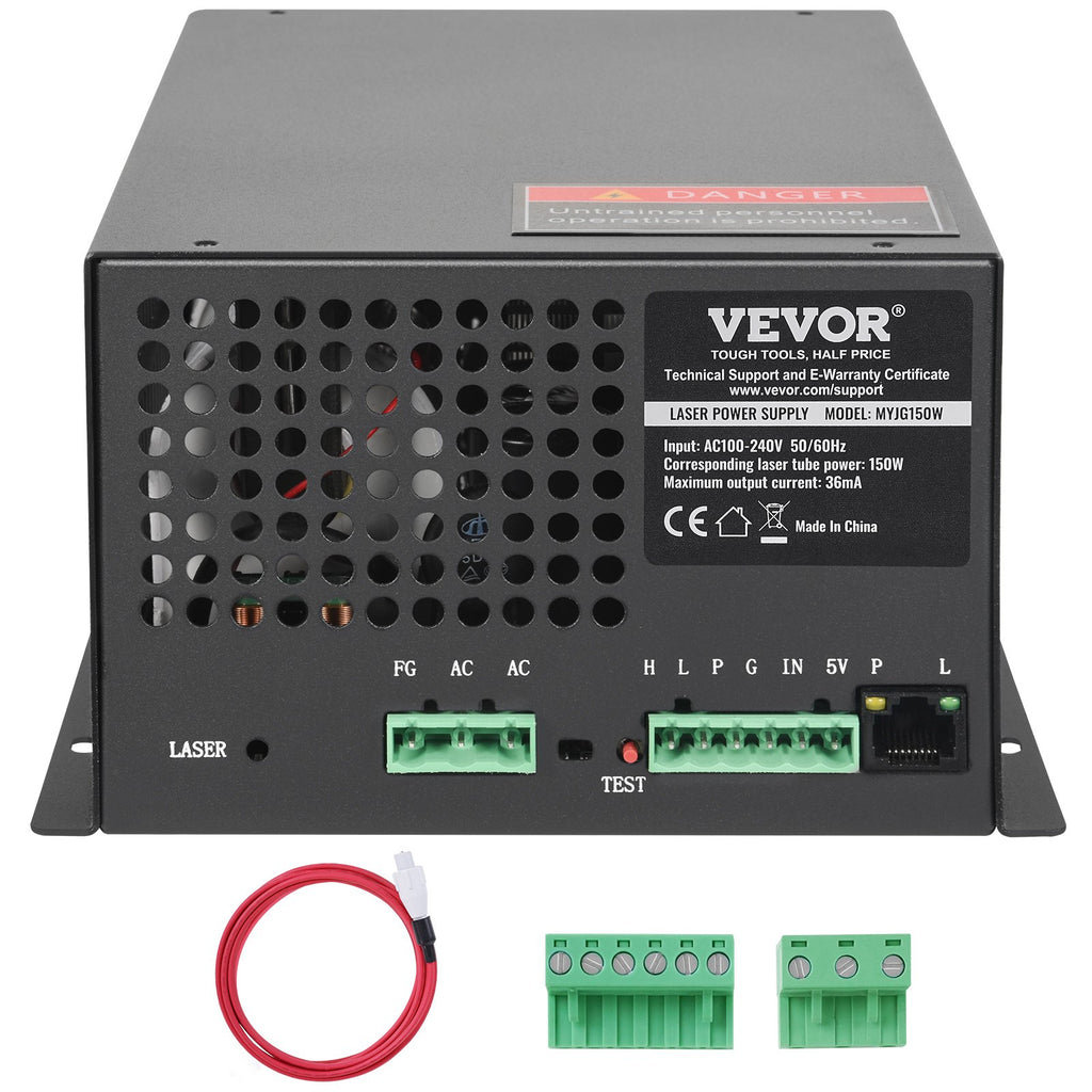 CO2 lazerio maitinimo šaltinis VEVOR MYJG150W, 150W