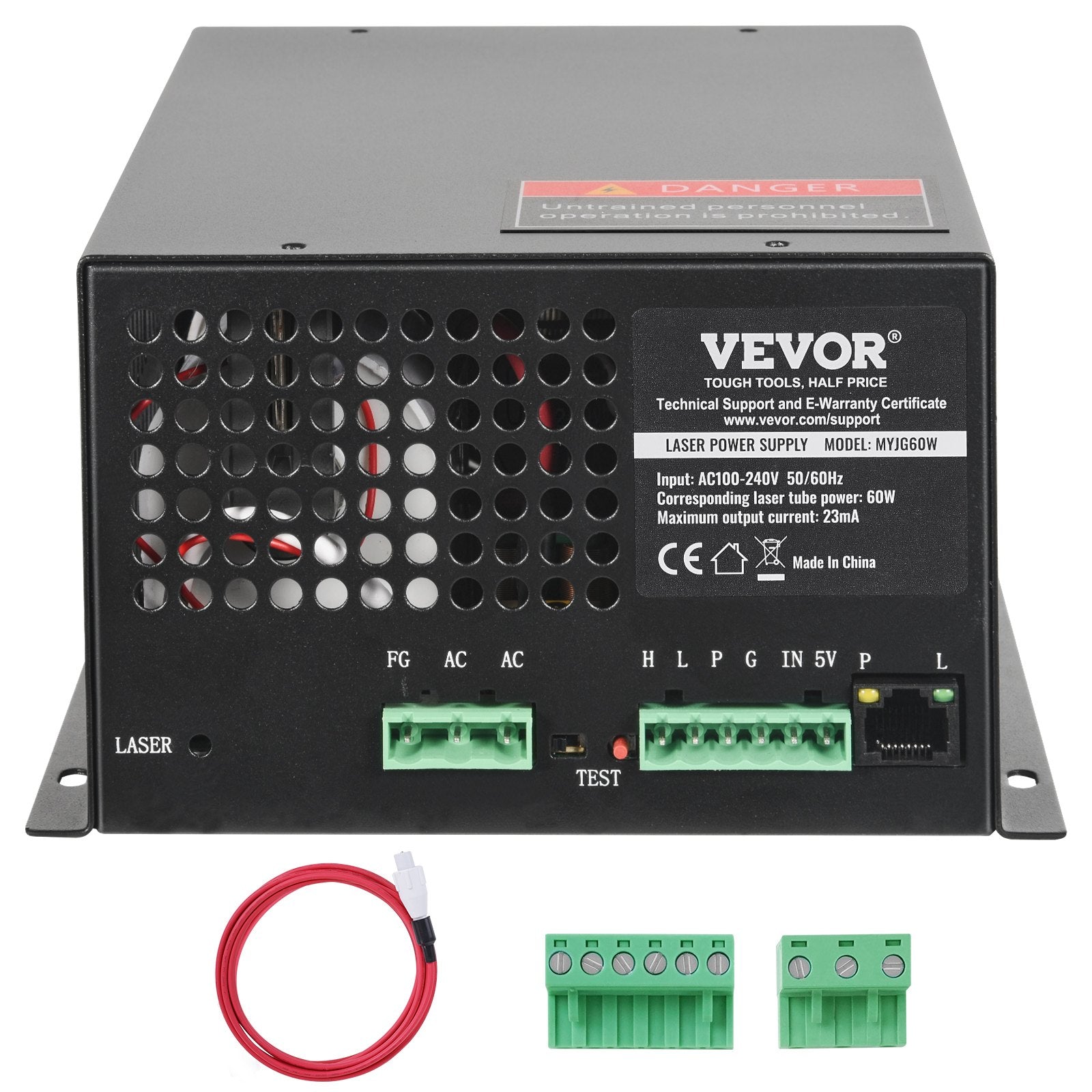CO2 lazerio maitinimo šaltinis VEVOR MYJG60W, 60W