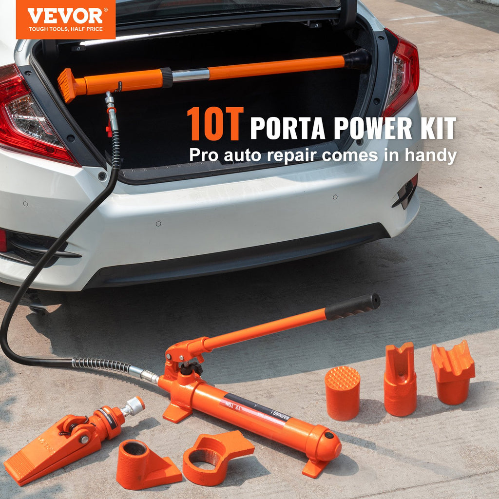 Hidraulinis kėliklis kėbulo lyginimui VEVOR 10T maintenance jack, 10 tonų galia