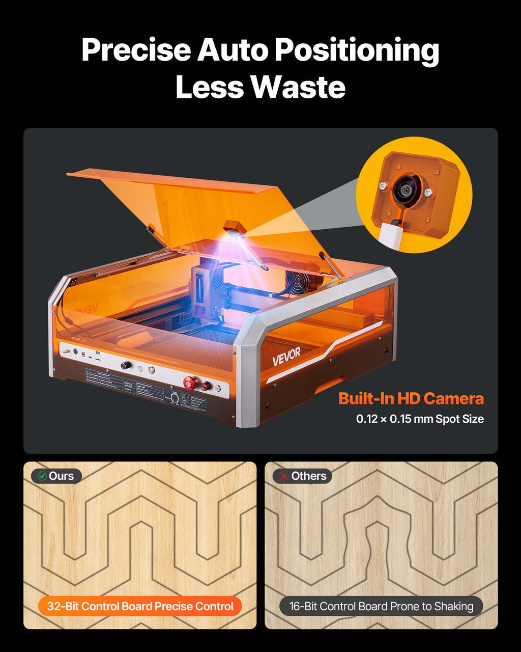 Lazerinės graviravimo ir pjovimo staklės VEVOR L8, 20W