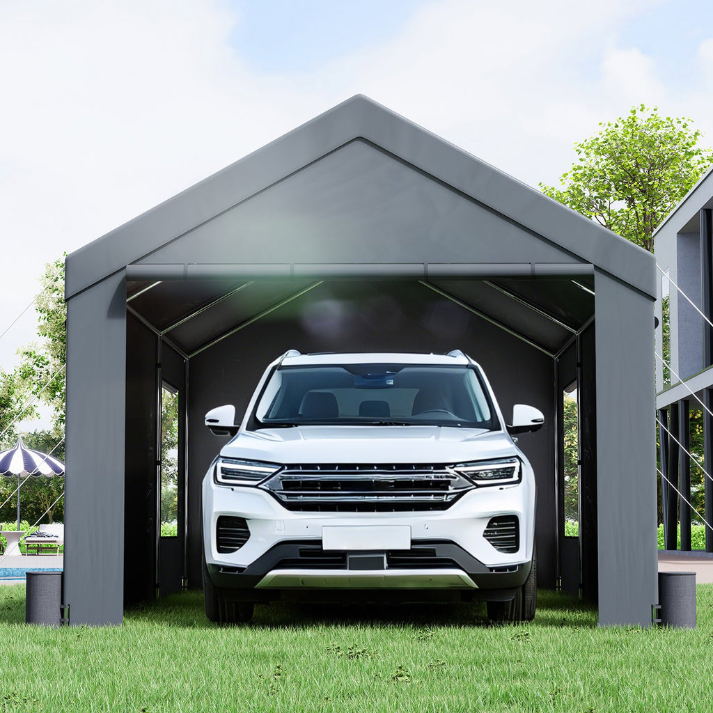 Automobilių stoginė VEVOR 3,1 x 6,1 m, su nuimamomis sienelėmis