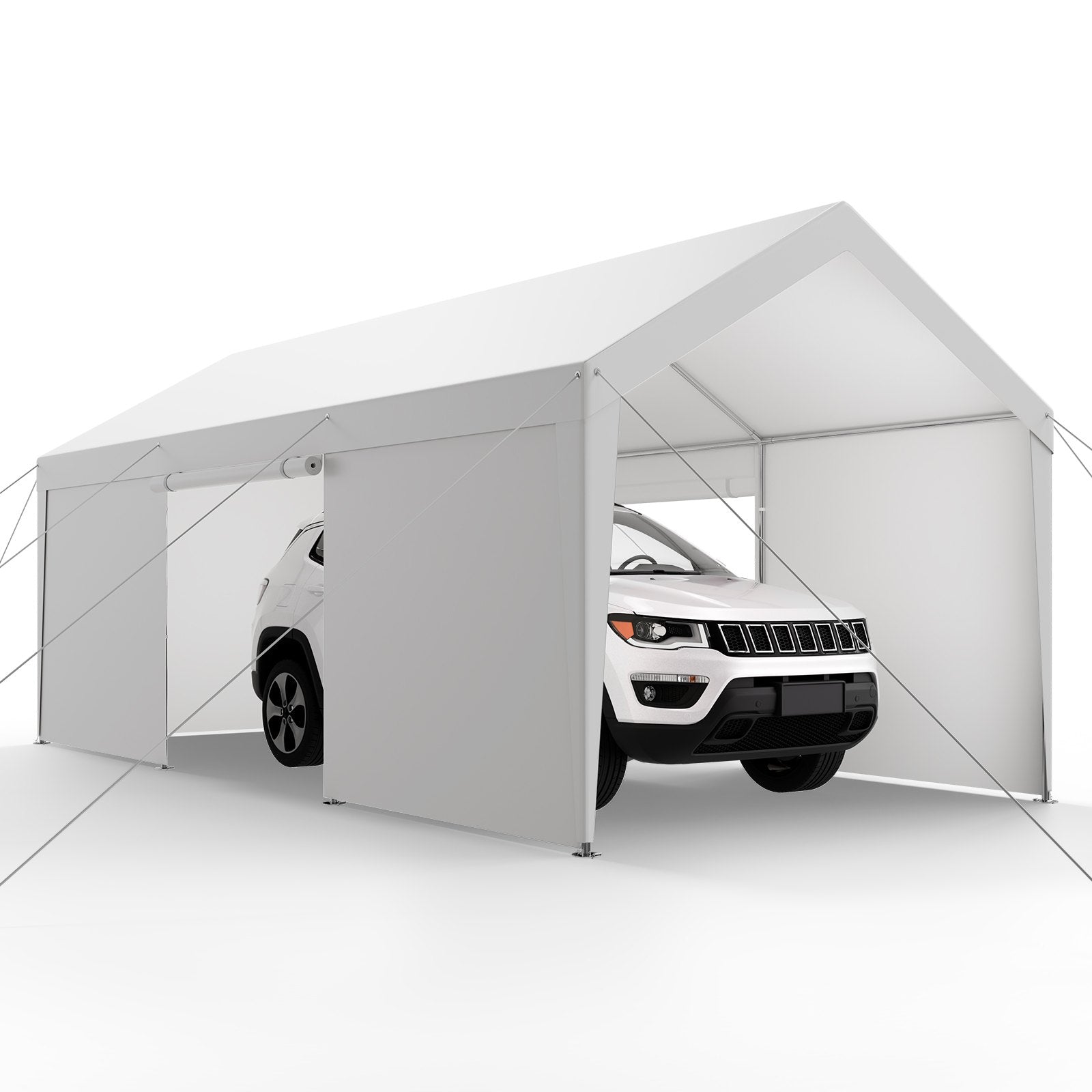 Automobilio stoginė VEVOR SXYJSCK-FBS10X20FT-W, 3 x 6 m