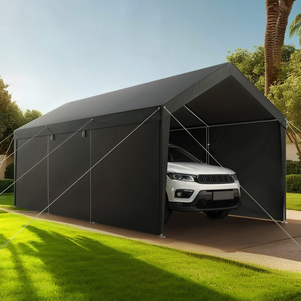 Palapinė-garažas VEVOR SXYJSCK-FBS10X20FT-G, 3 x 6 m
