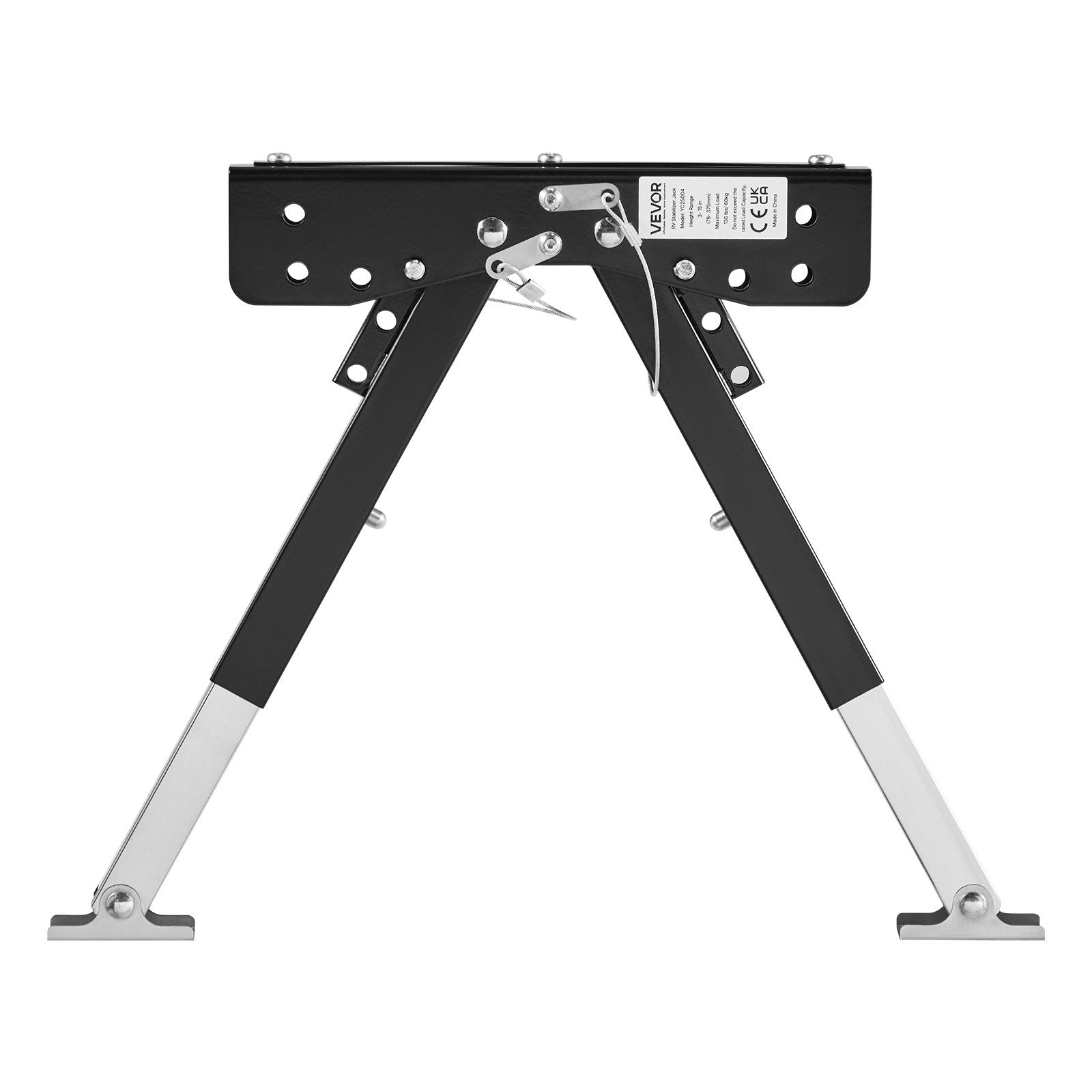 Namelio ant ratų laiptelio stabilizatorius VEVOR YC25004, reguliuojamas aukštis 76,2–381 mm