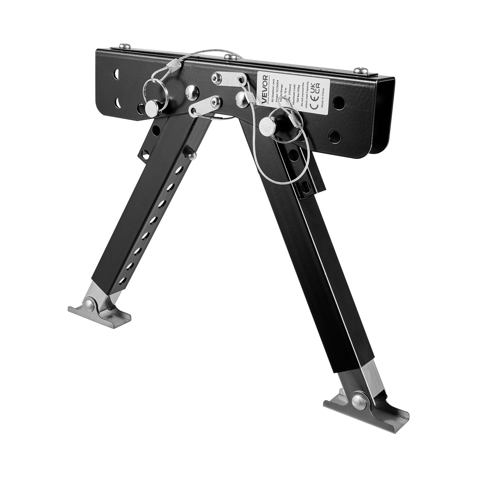 Namelio ant ratų laiptelio stabilizatorius VEVOR YC25004, reguliuojamas aukštis 76,2–381 mm