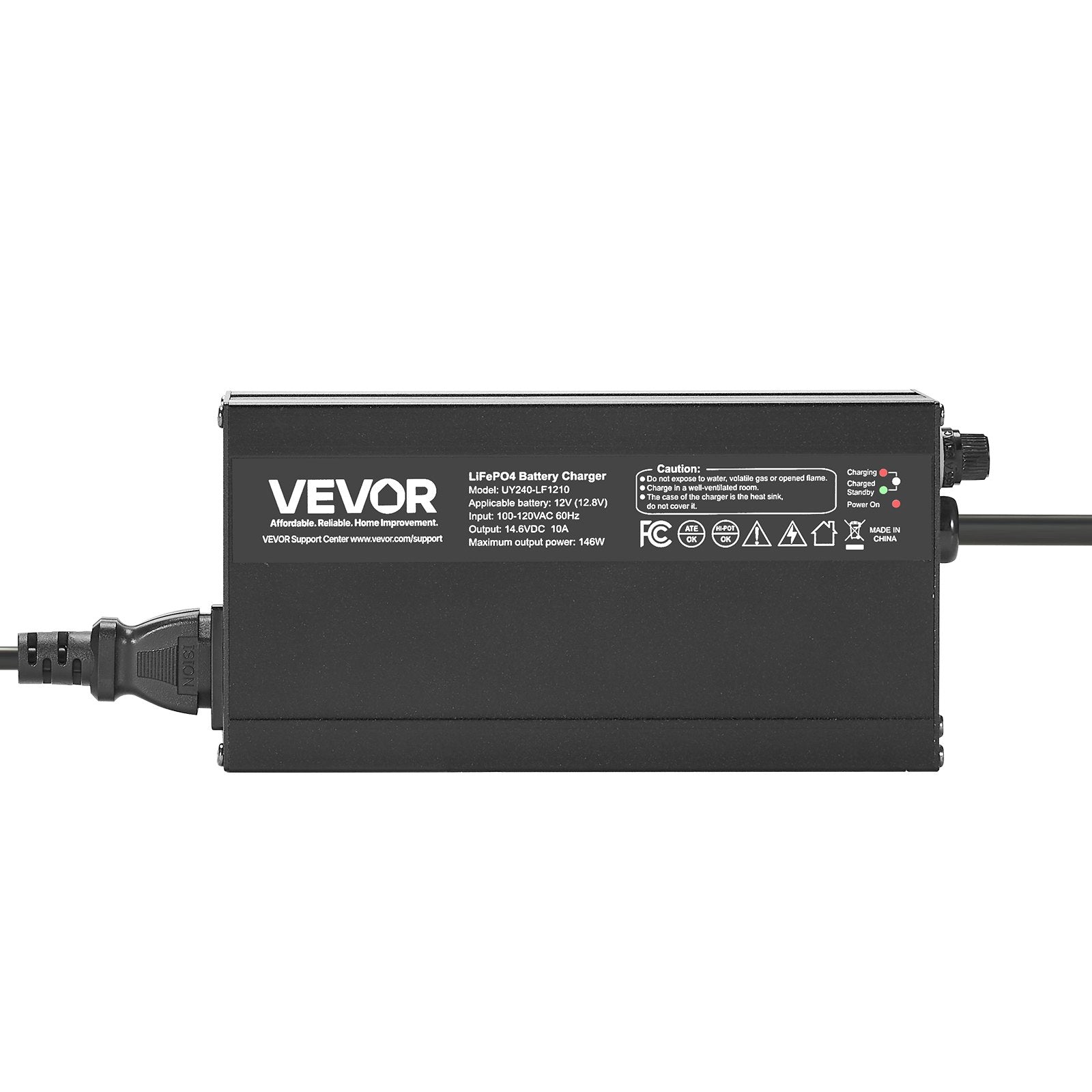 Ličio akumuliatorių įkroviklis VEVOR UY240-HF1210, 12V 10A