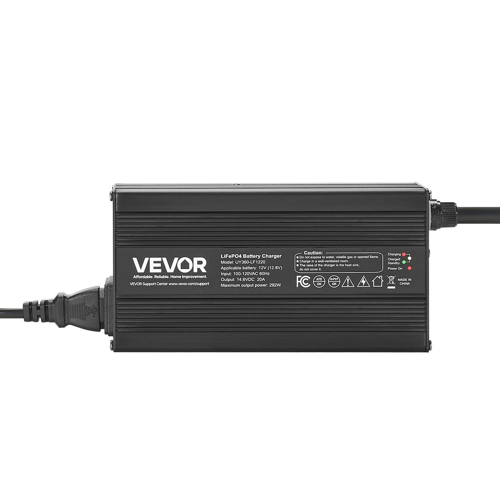 Ličio akumuliatorių įkroviklis VEVOR UY360-HF1220, 12V 20A