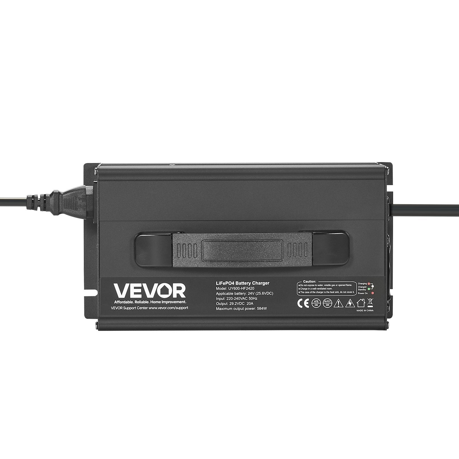 Ličio akumuliatorių įkroviklis VEVOR UY600-HF2420, 24V 20A