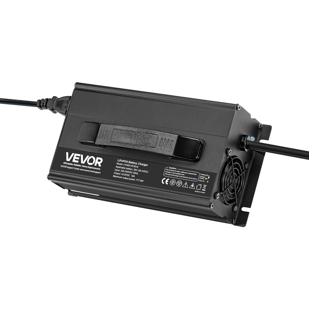 LiFePO4 akumuliatorių įkroviklis VEVOR UY600-HF3618, 36V 18A