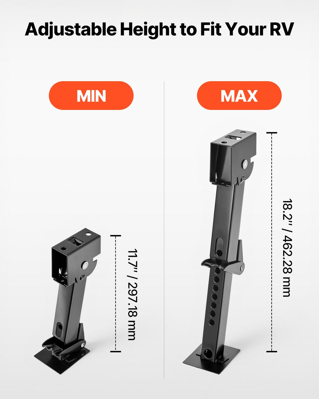 Teleskopinis stabilizavimo domkratas VEVOR MR1001B, 453,59 kg