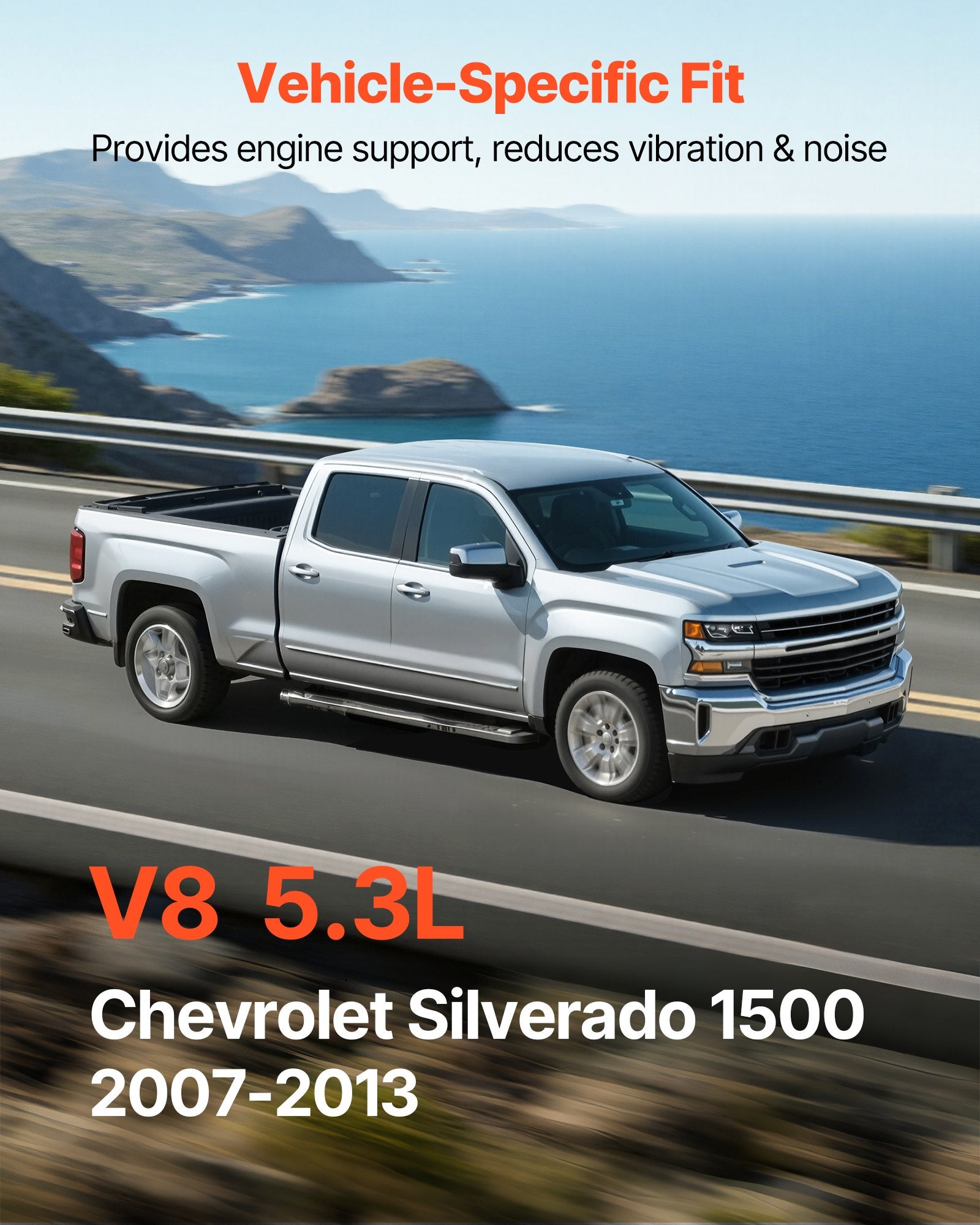 Variklio pagalvių komplektas VEVOR TZ0004, Chevrolet Silverado 1500 (2007–2013)