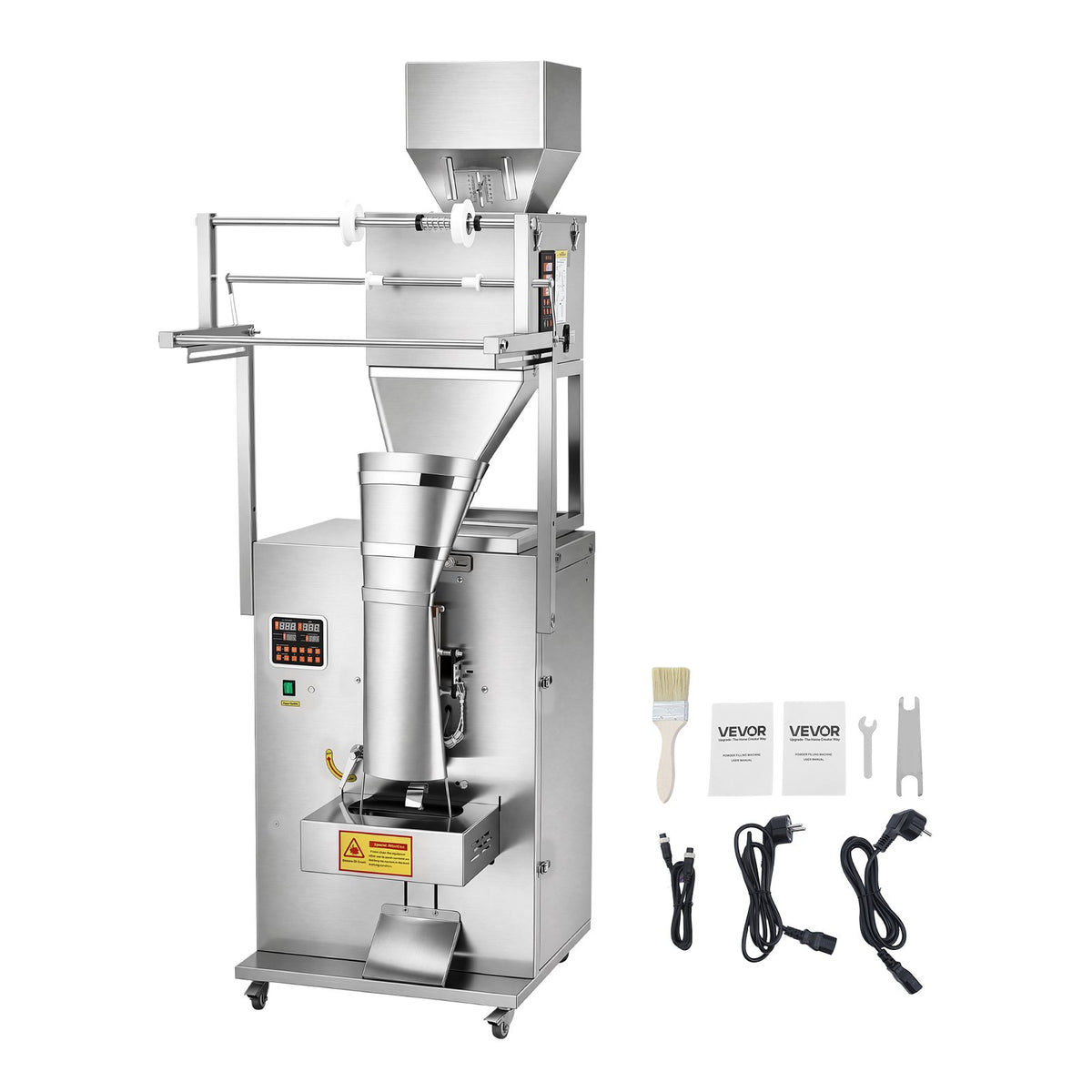 Miltelių ir granulių pakavimo aparatas VEVOR SBF-1000-V2, 10–999 g