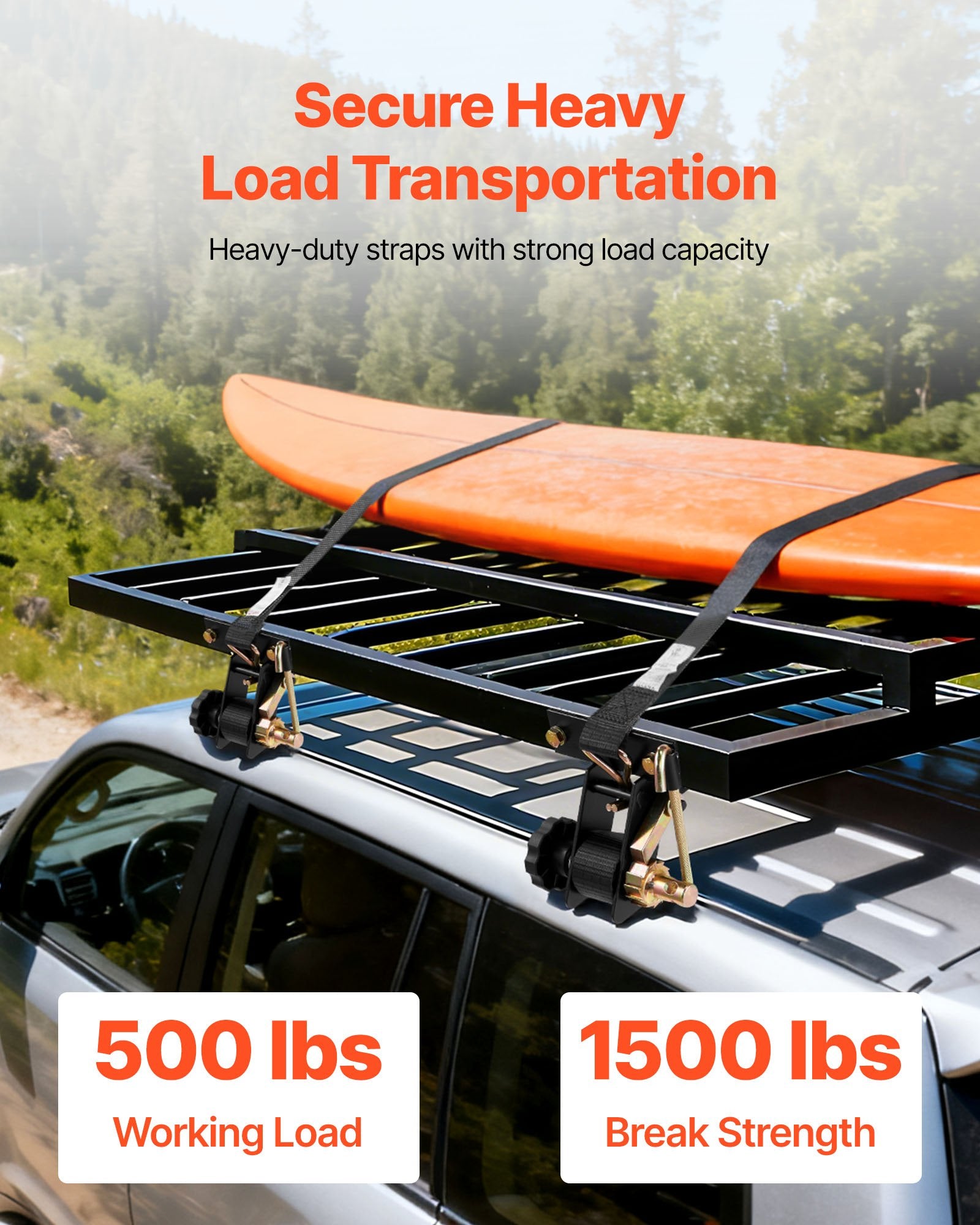Kopėčių laikiklio tvirtinimo diržai VEVOR FCSLS3801-8, 226,8 kg apkrova