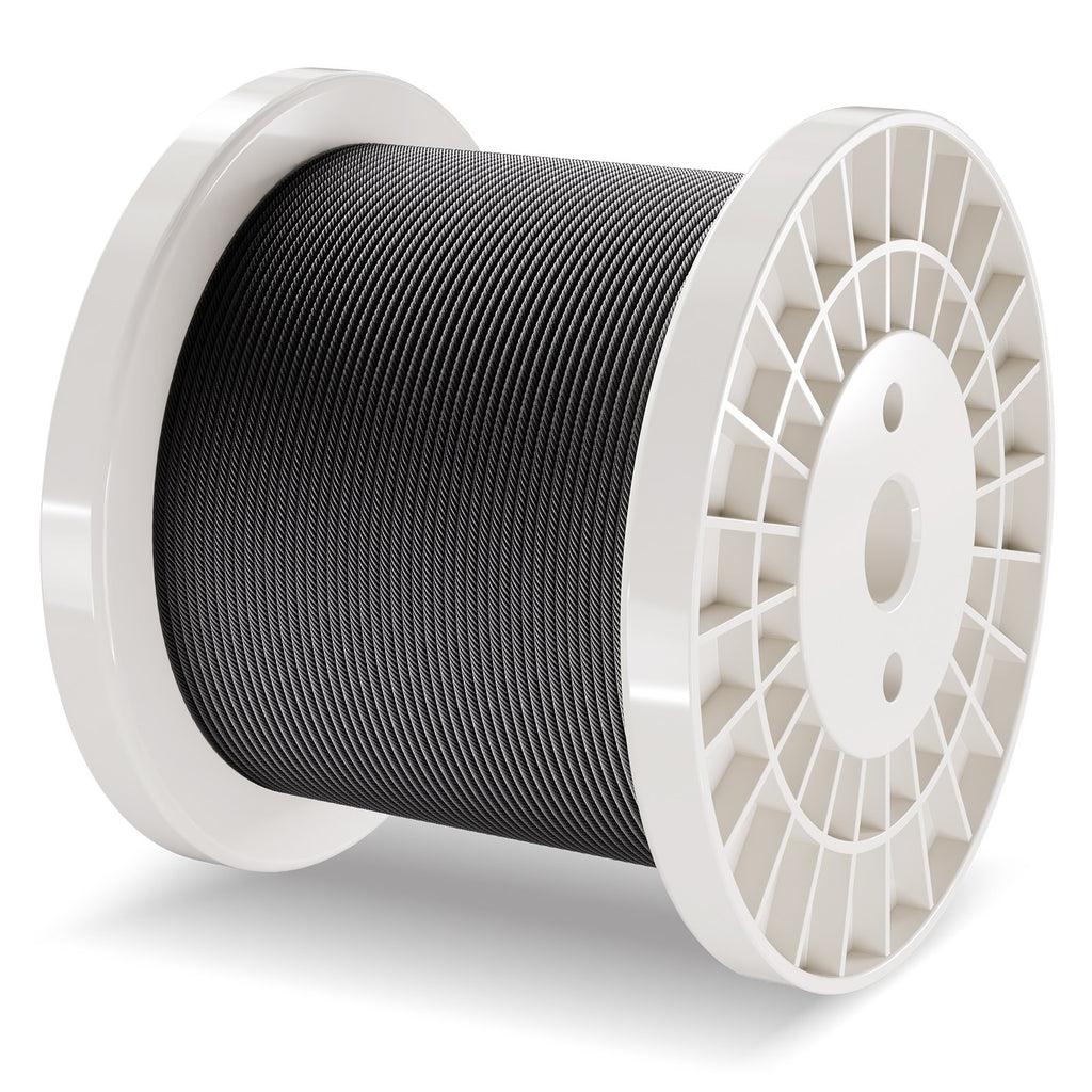 Plieninis trosas VEVOR S1/8-500, 152,4 m ilgio