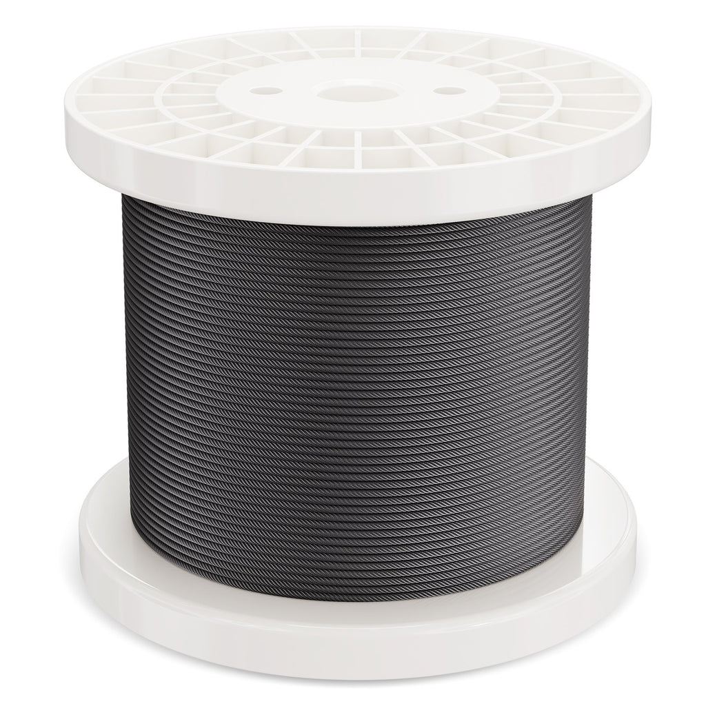 Plieninis trosas VEVOR S1/8-500, 152,4 m ilgio