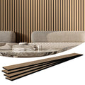 Akustinės medžio tašelių sienų panelės VEVOR LYY8438S2402, 2400x200 mm