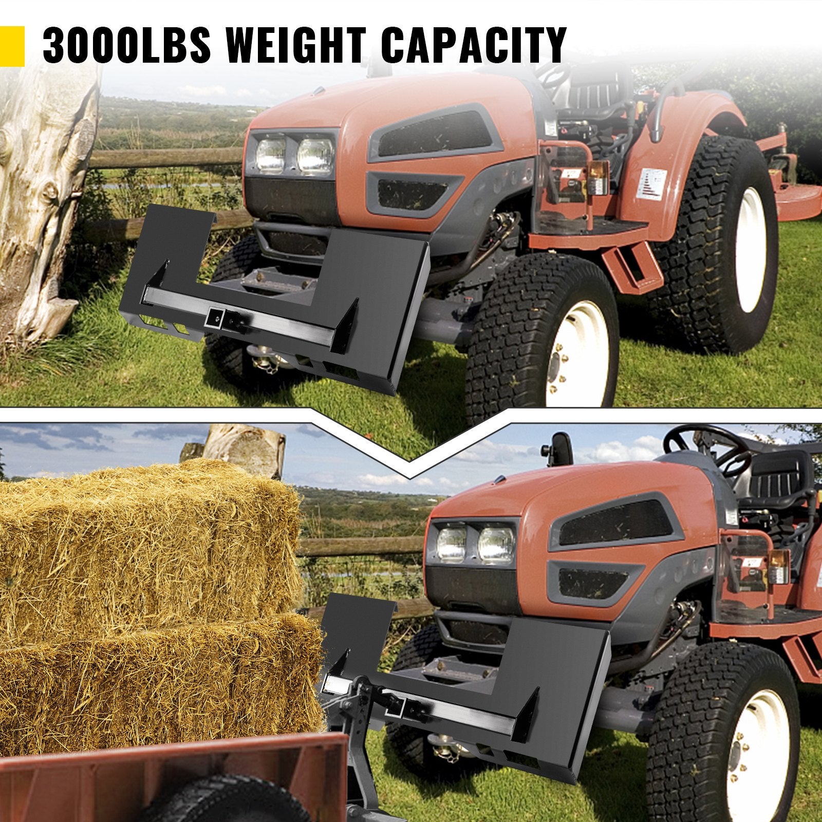 Universali tvirtinimo plokštė mini krautuvui VEVOR ANZB-HS14, 1360 kg keliamoji galia