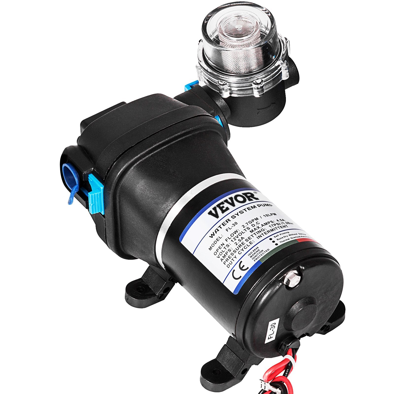 Membraninis vandens siurblys VEVOR FL-30, 12V, 10 l/min