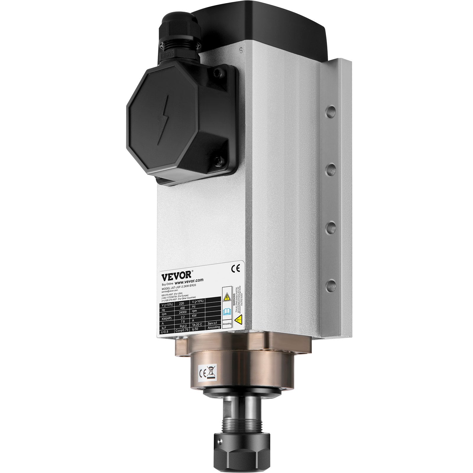 Oru aušinamas suklio variklis VEVOR 2.2 kW, 24000 RPM