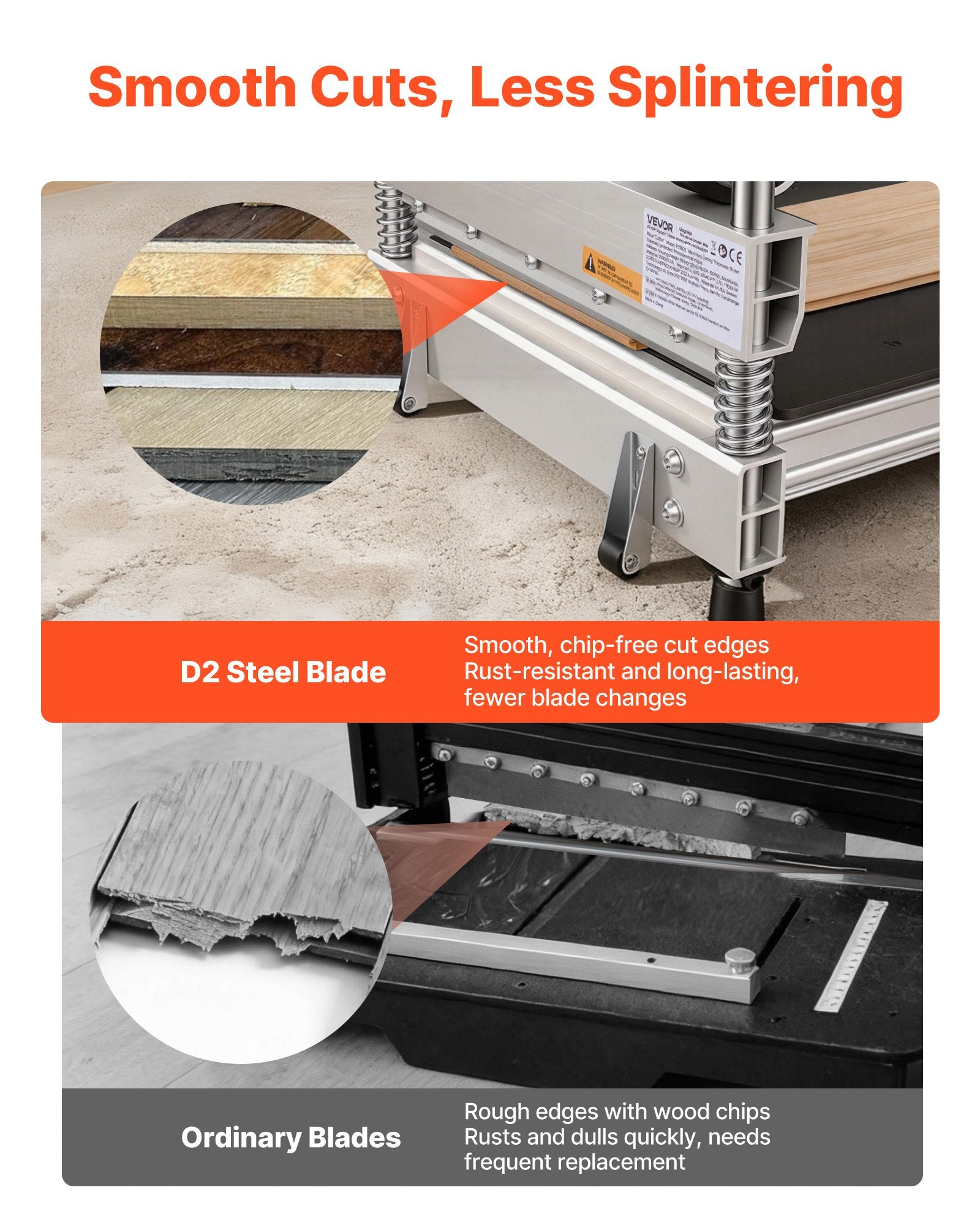 Vinilo ir laminato grindų pjoviklis VEVOR FC1202, 330 mm