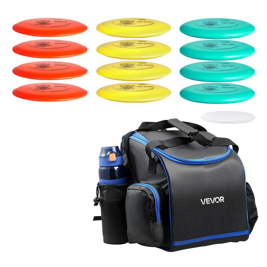 Diskgolfo rinkinys VEVOR JY005-S70003, 12 vnt. diskų su krepšiu