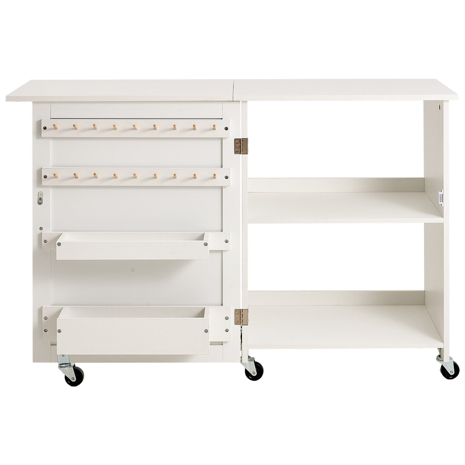 Sulankstomas siuvimo stalas VEVOR HL20240800, baltas