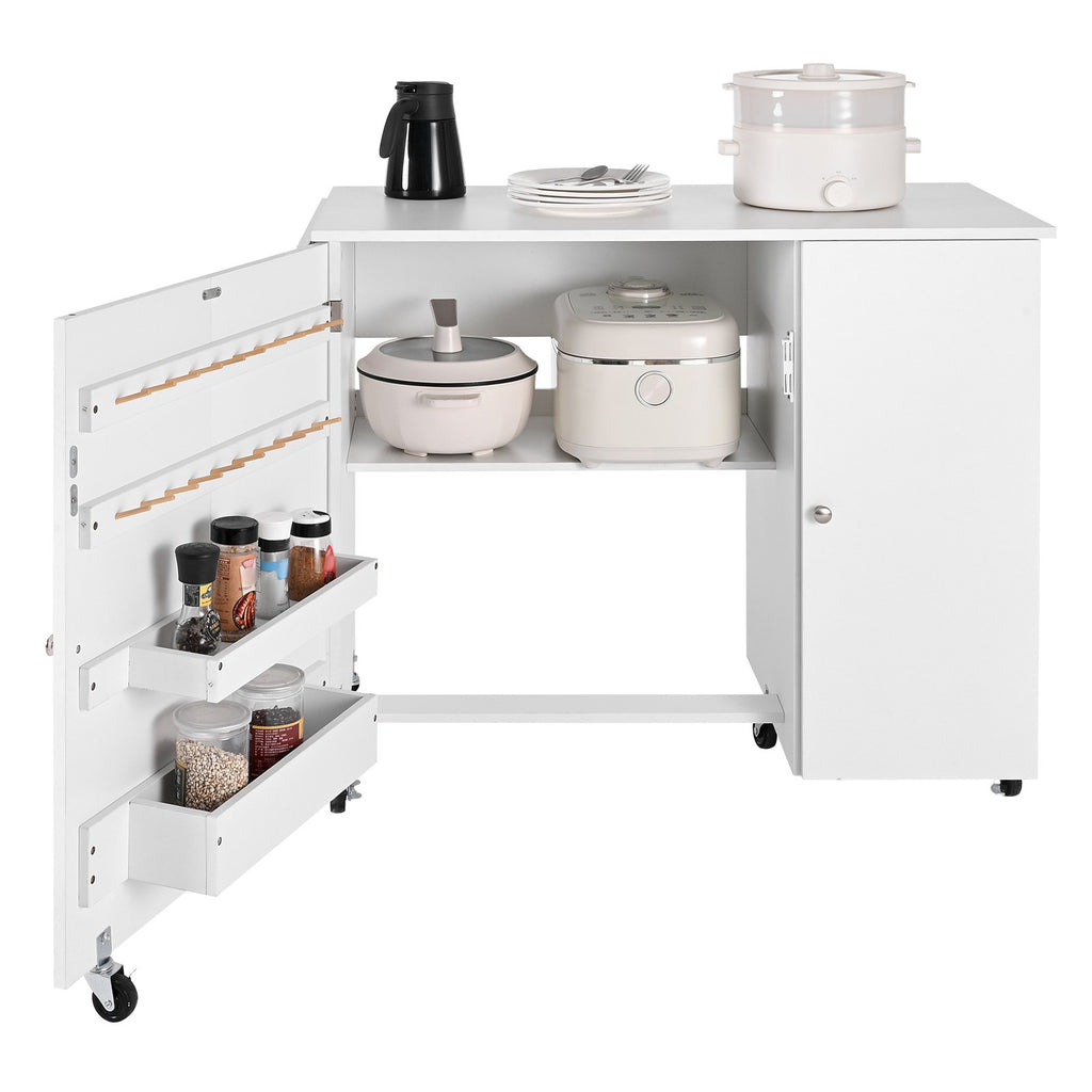 Sulankstomas siuvimo stalas VEVOR HL20250625002TM-W, 157 cm ilgio