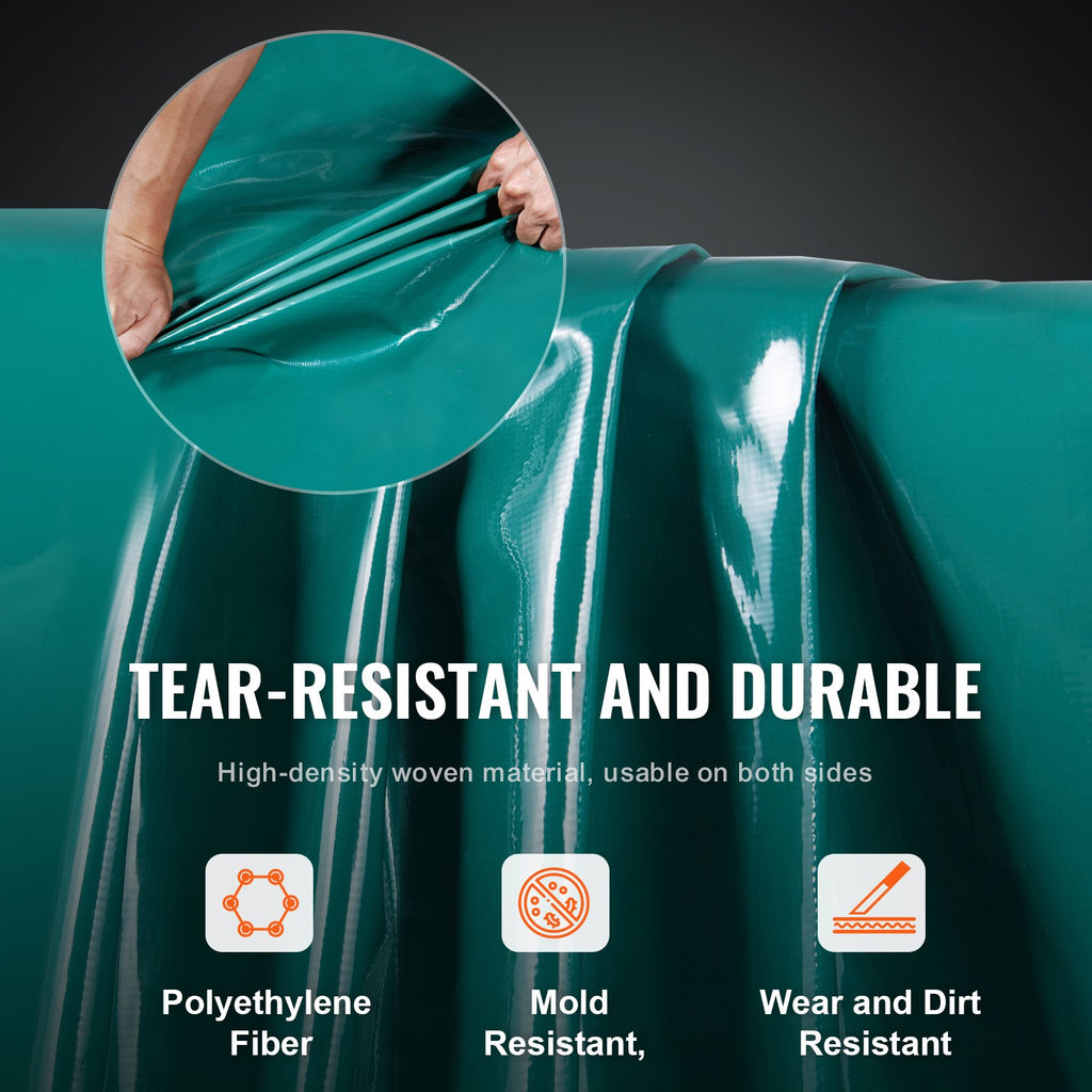 Neperšlampamas tentas VEVOR PVC, 5 x 9 m