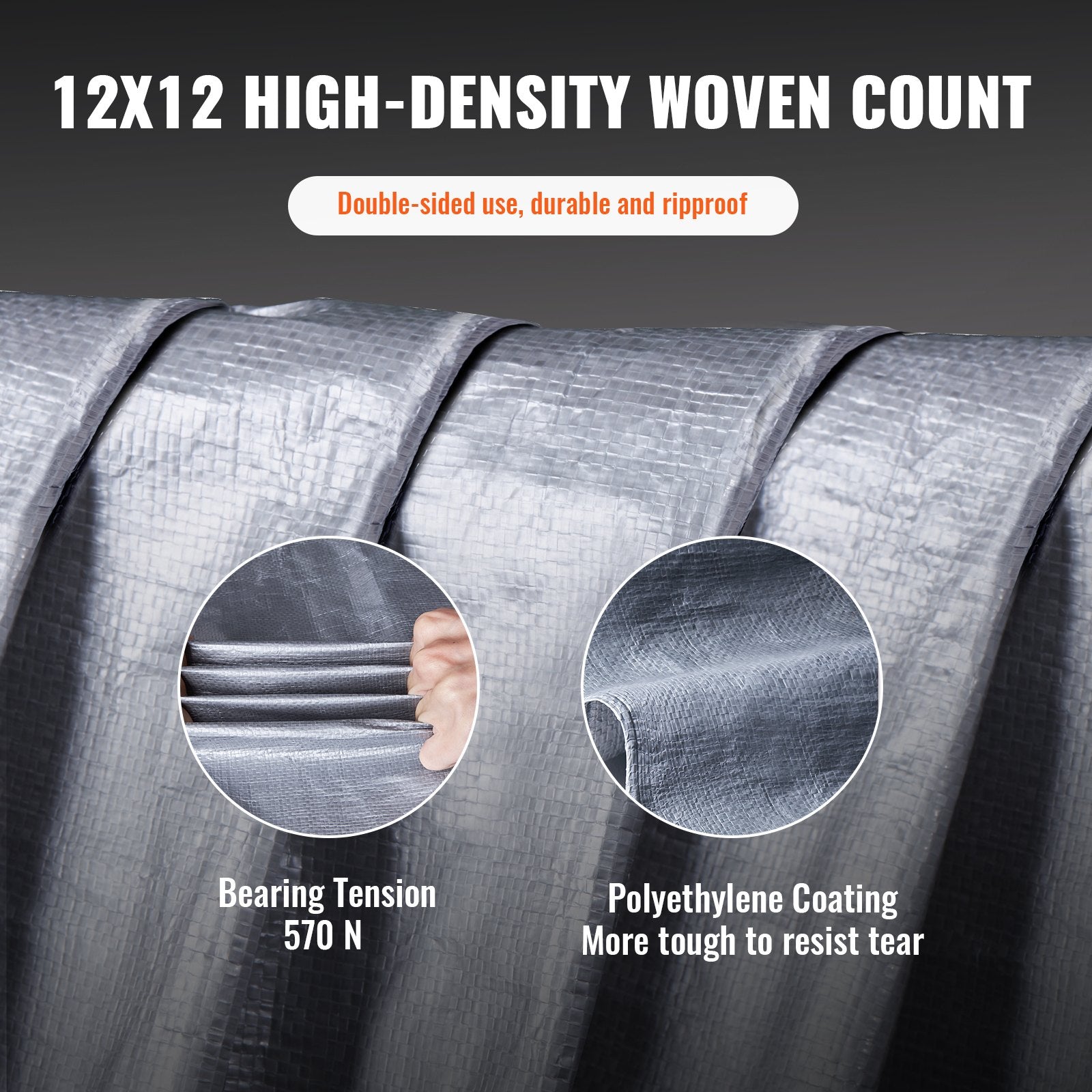 Tentinis uždangalas VEVOR 20x30 ft, 609,6 x 914,4 cm
