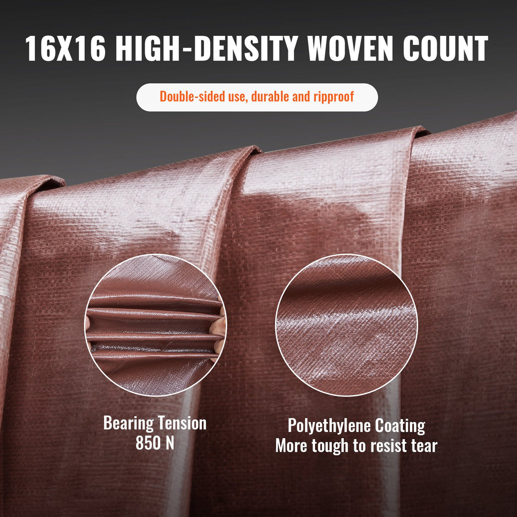 Tentinis uždangalas VEVOR 6,1 x 12,2 m, 0,41 mm storio