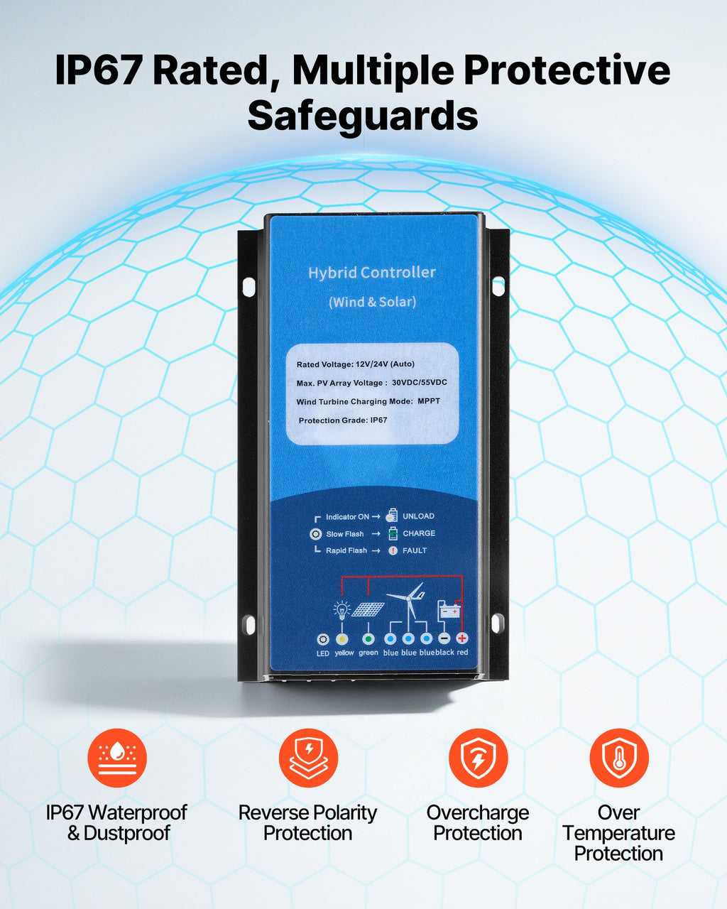 Vėjo jėgainė VEVOR FD1000W, 1000W