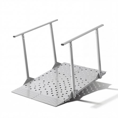 Neįgaliųjų vežimėlių rampa su turėklais VEVOR JJLXMKPDSFS001, 1140 x 850 mm