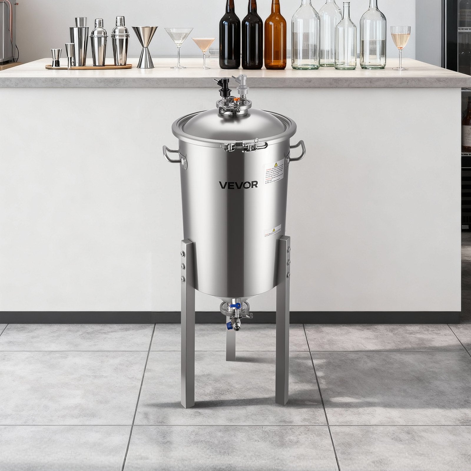 Koninis fermentatorius VEVOR DM-NF350-B, 30 l