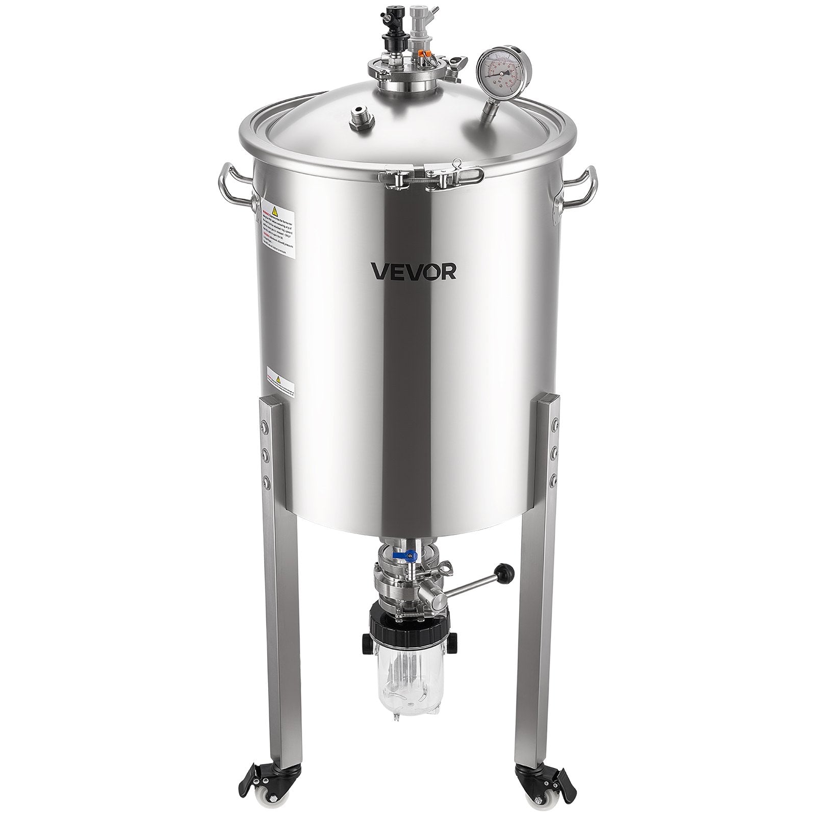 Konusinis fermentatorius VEVOR F60S02, 60 l