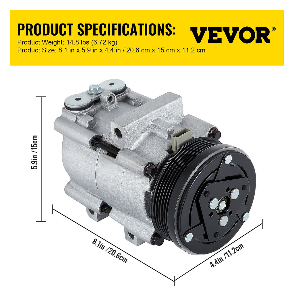 Oro kondicionieriaus kompresorius VEVOR CO 101290C, 12V