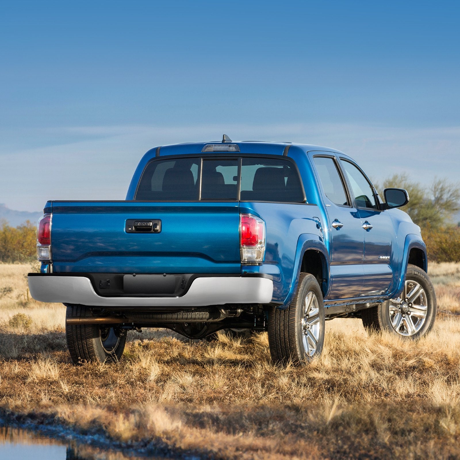 Galinis bamperis su laipteliu VEVOR Toyota Tundra (2007-2013), chromuotas plienas