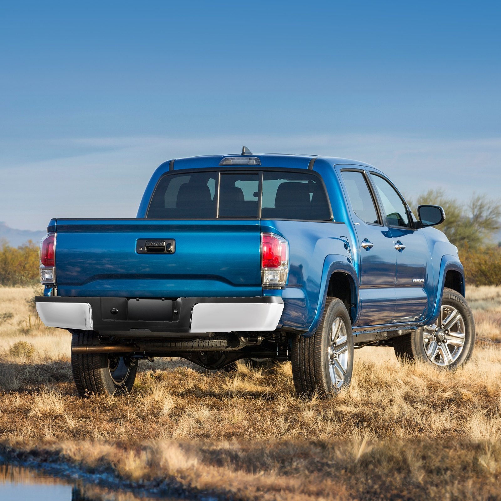 Galinis buferis su laipteliu VEVOR Ford F250 / F350 (2008–2016), chromuotas plienas