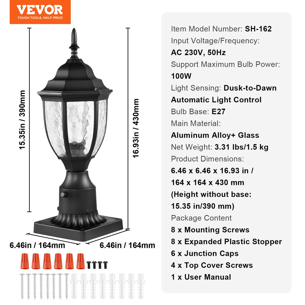 Lauko šviestuvas VEVOR SH-162, 390 mm (2 vnt.)