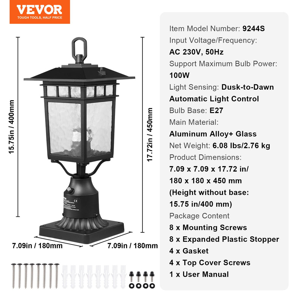 Lauko šviestuvai VEVOR 9244S, 400 mm, 2 vnt.