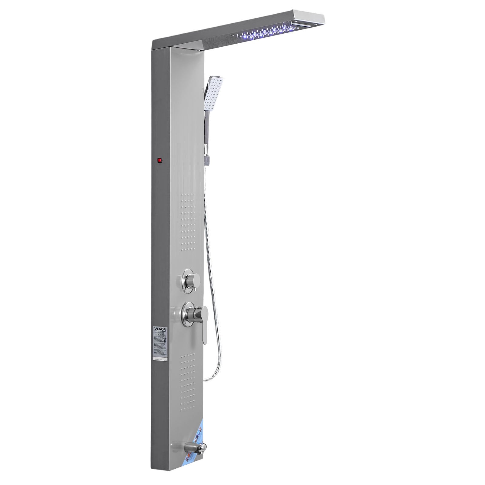 Dušo panelė VEVOR 6012FL, 134,5 cm nerūdijančio plieno