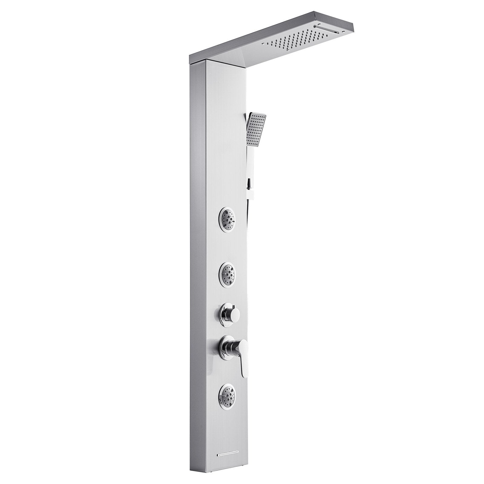 Dušo panelė VEVOR 1049FL, 134,5 cm nerūdijantis plienas