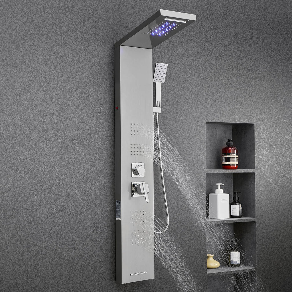Dušo panelė VEVOR 8124FL, 134,5 cm aukščio