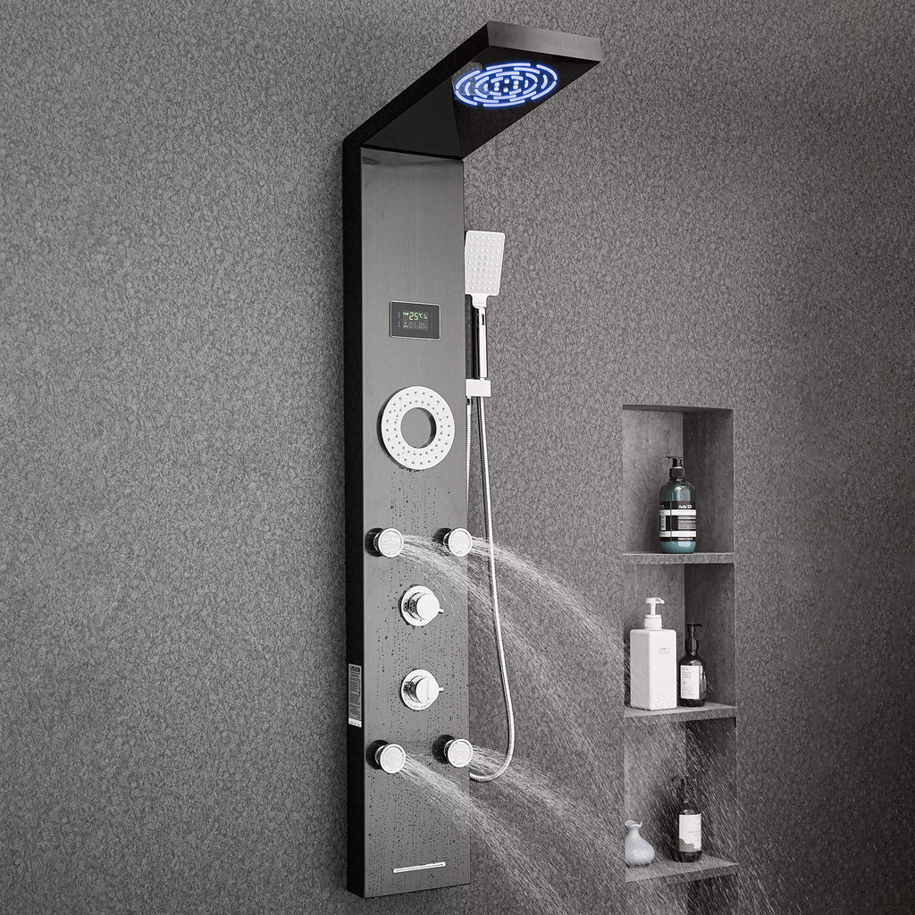 Dušo panelė VEVOR 8108FH, 134,5 cm
