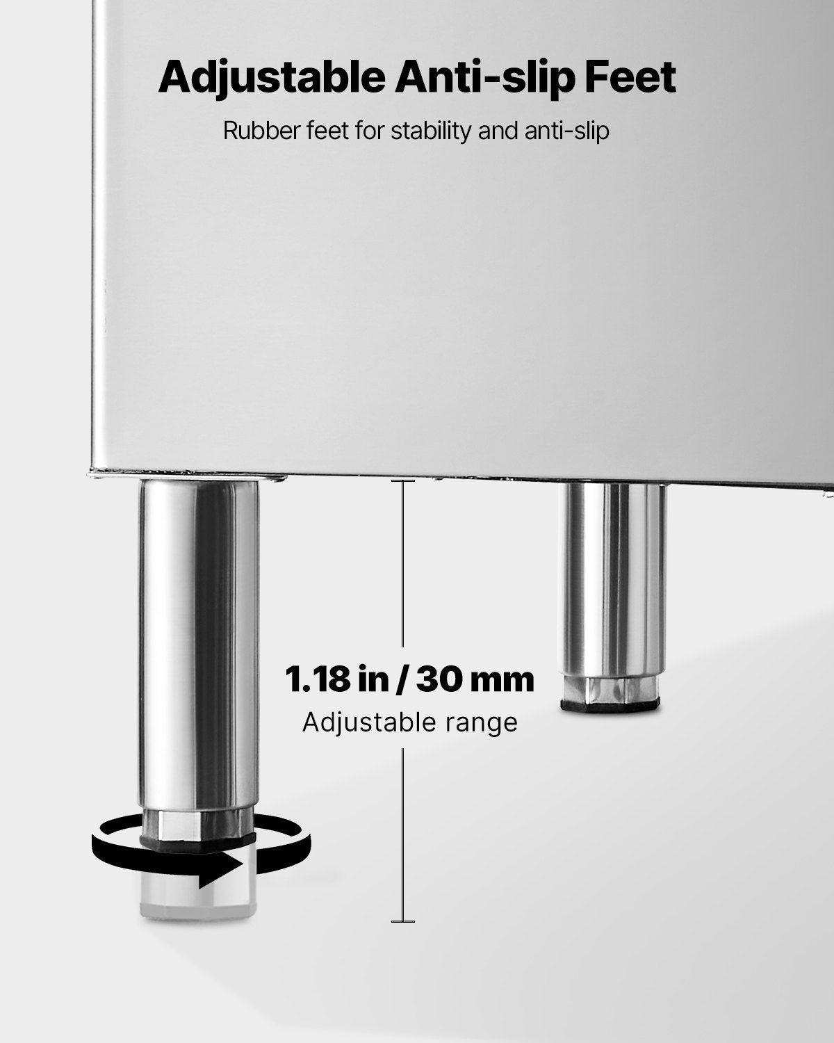 Pramoninis ledo talpos bunkeris VEVOR A138, 136 kg talpa