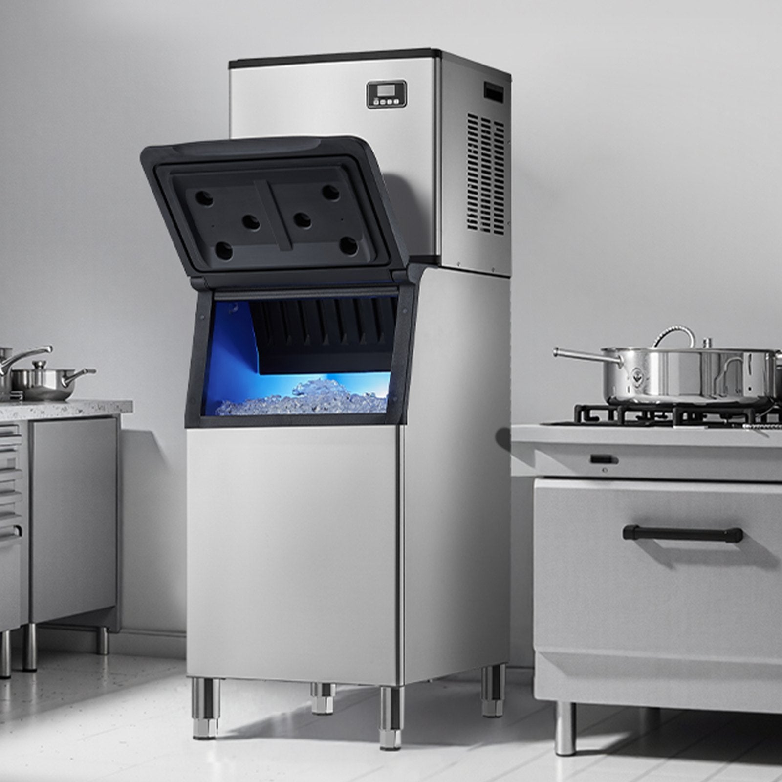 Pramoninis ledo generatorius VEVOR HZB-160F, 181,4 kg/parą