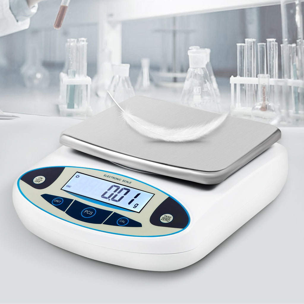 Analitinės svarstyklės VEVOR HZ-B50002, 5000 g / 0,01 g tikslumas